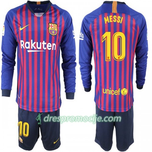 FC Barcelona Dres Messi 10 Dječji Domaći 2018/19 Dugim Rukavima FC Barcelona Dres Messi 10 Dječji Domaći 2018/19 Dugim Rukavima